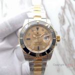 Swiss Copy Rolex Submariner Swiss 3135 2-Tone Gold Dial Watch